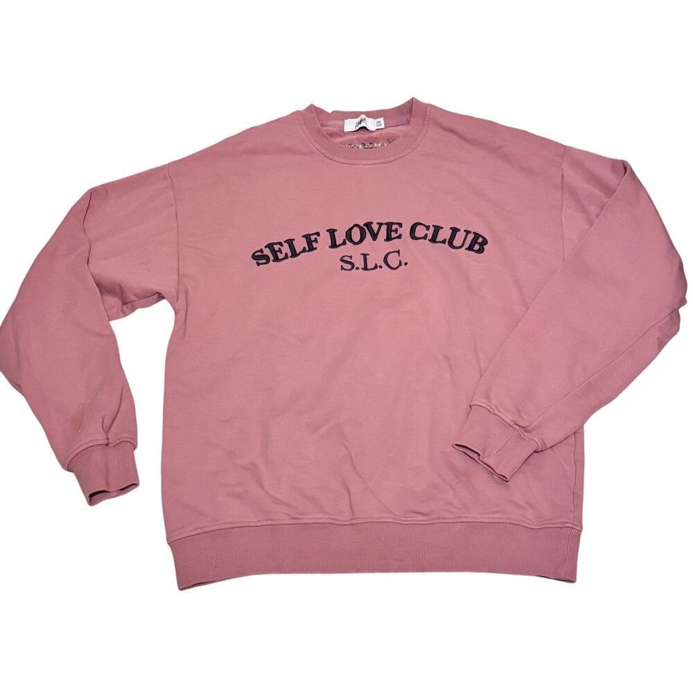 New Mayfield the Label Self Love Club Sweatshirt One Size‎ and Sweatpants Size S - Picture 3 of 16